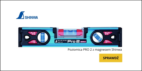 Poziomica PRO 2 z magnesem Shinwa